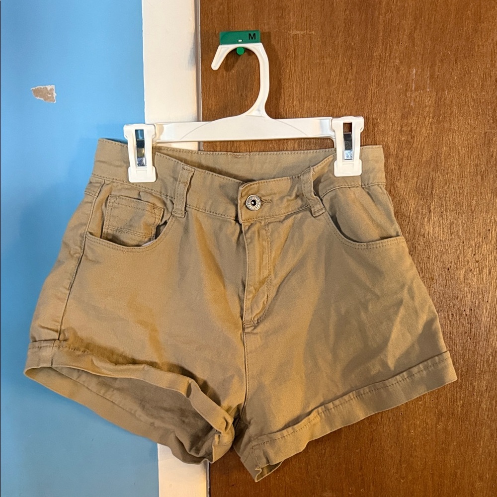 South Pole High Waist Tan Shorts